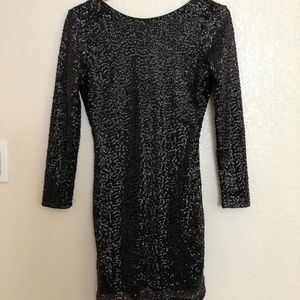 DIVIDE H&M sequin bodycon dress - black - sz 6